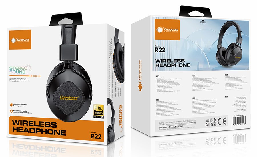 R22 Wireless Over-Ear Headphones