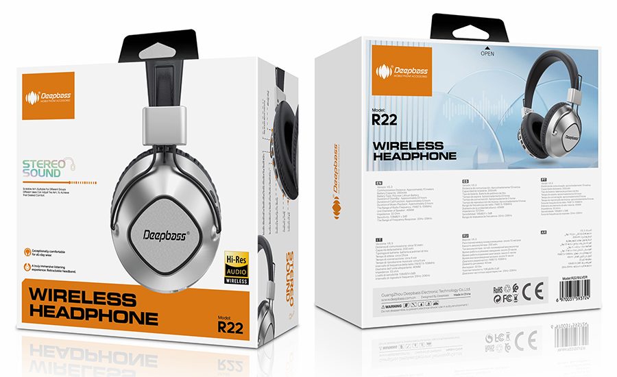 R22 Wireless Over-Ear Headphones
